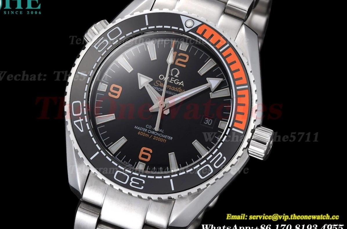 SS SS Dial Seamaster GDF Black MY8215 43mm 600m Oyster 0226